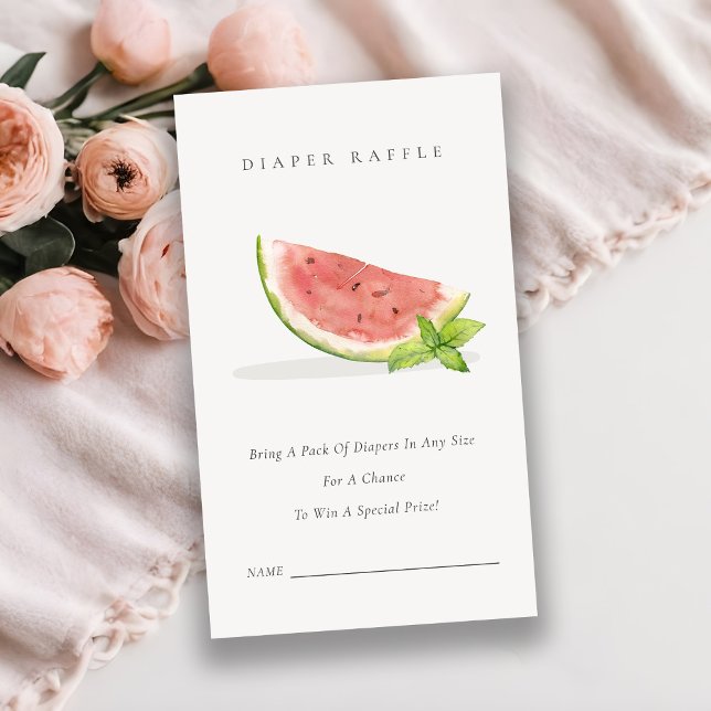 Carte D'accompagnement Notre petit Baby shower de rousseur de melon rouge (Créateur téléchargé)