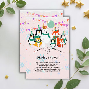 Carte D'accompagnement Notre Petit Petit Cub Baby shower des animaux de