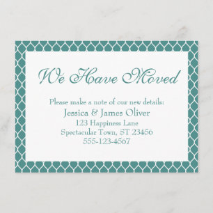 Carte D'accompagnement Nous avons déplacé l'oignon blanc Preppy sur Turqu