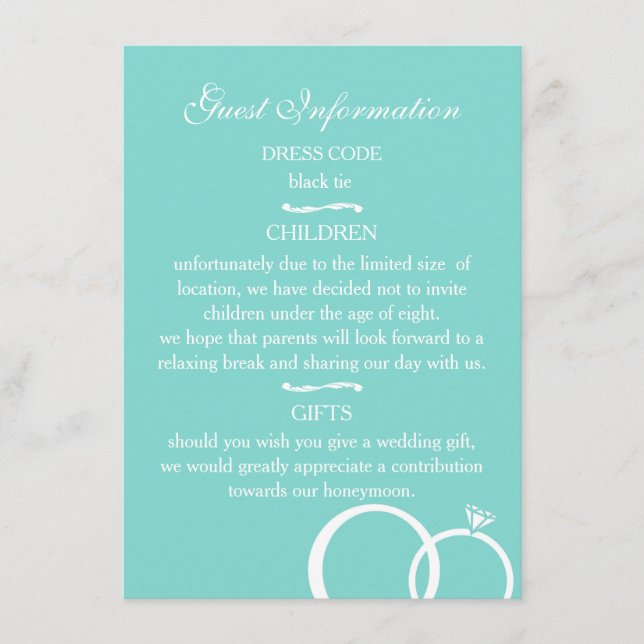 Carte D'accompagnement Nous faisons Mariage (Devant)