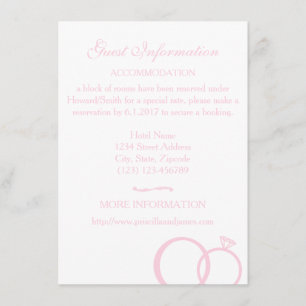 Carte D'accompagnement Nous faisons Mariage