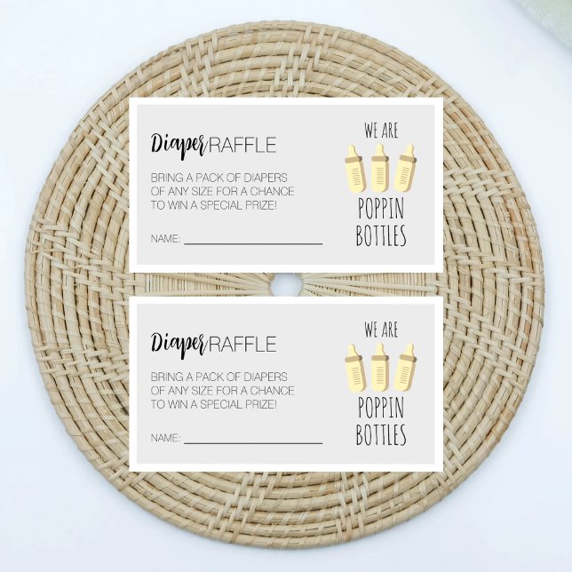 Carte D'accompagnement Nous Poulons Bouteilles Raffle (Créateur téléchargé)