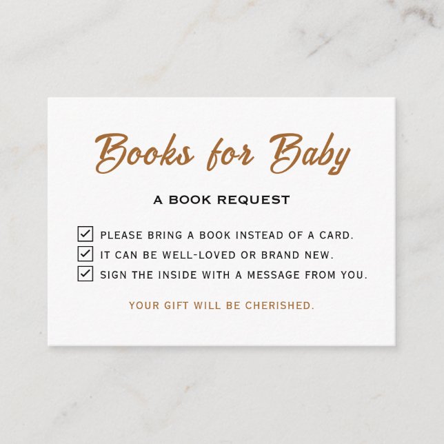 Carte D'accompagnement Nous Pouvons Attendre Baby shower S'Il Vous Plaît  (Devant)