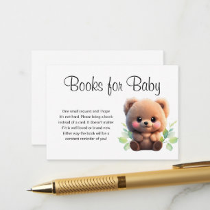 Carte D'accompagnement Nous pouvons Bearly Wait Baby shower book pour béb
