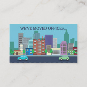 Carte D'accompagnement Nouveau changement d'adresse d'affaires de bureau