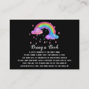 Carte D'accompagnement *~* Nuages Pluie gouttes Arcs-en-ciel Apportez un 