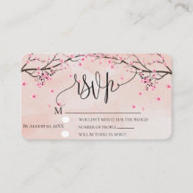 Nuit de fleurs de cerisier Aquarelle rose Floral R