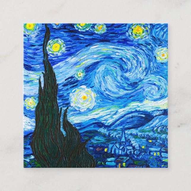 Carte D'accompagnement Nuit Van Gogh Starry (Devant)