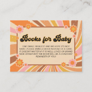 Carte D'accompagnement Obtenons des livres de Baby showers rétro Super po