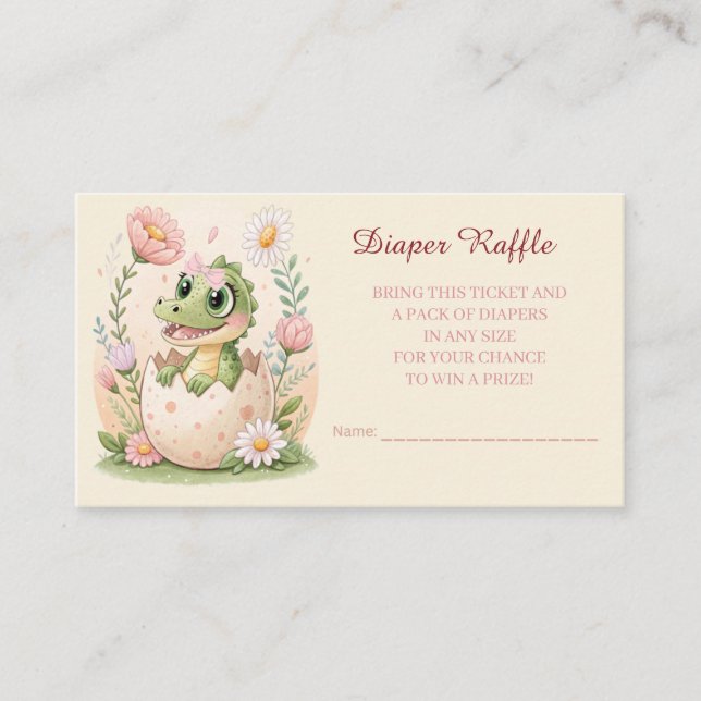 Carte D'accompagnement OEufs d'éclosion de bébé kawaii floral -Fille (Devant)