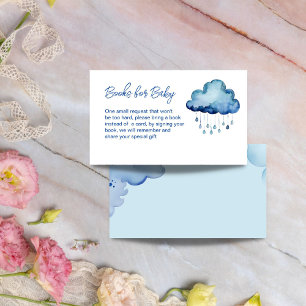 Carte D'accompagnement Oh Baby nuage baby shower livres demande