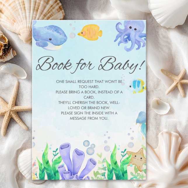 Carte D'accompagnement Oh Baby Under Sea Baby Shower (Créateur téléchargé)