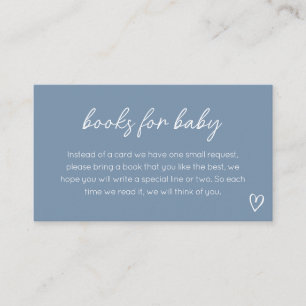 Carte D'accompagnement Oh Boy Boho Minimalist Baby showers Livres pour bé