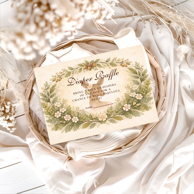 Carte D'accompagnement Oh Deer Forest Diapper Raffle (Créateur téléchargé)