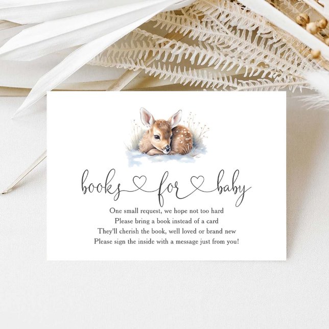 Carte D'accompagnement Oh Deer Livres Baby showers Pour Bébé (Créateur téléchargé)