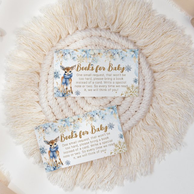 Carte D'accompagnement Oh Deer Winter Baby Boy Shoy Books (Créateur téléchargé)