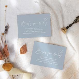 Carte D'accompagnement Oh Garçon Minimaliste Baby shower Livres Pour Bébé