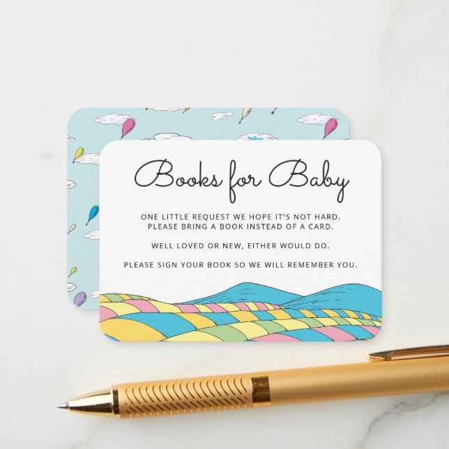 Carte D'accompagnement Oh, les endroits où tu iras | Livres pour Baby Ins (Devant/Arrière en situation)
