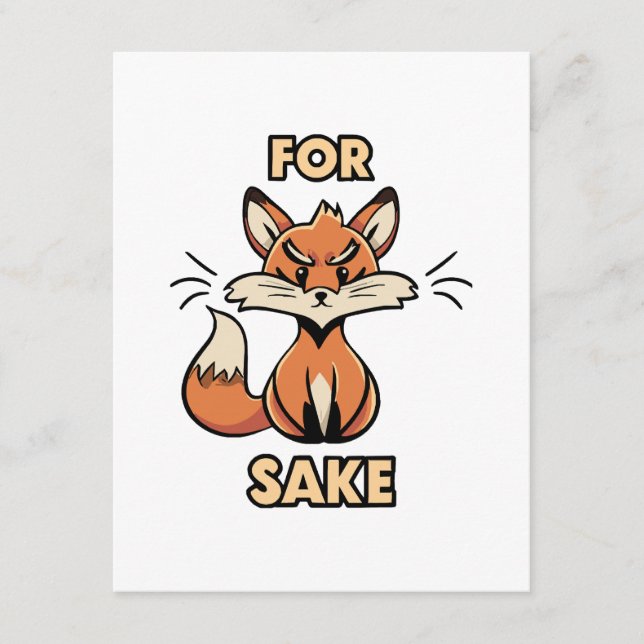 Carte D'accompagnement oh pour le saké renard (Devant)