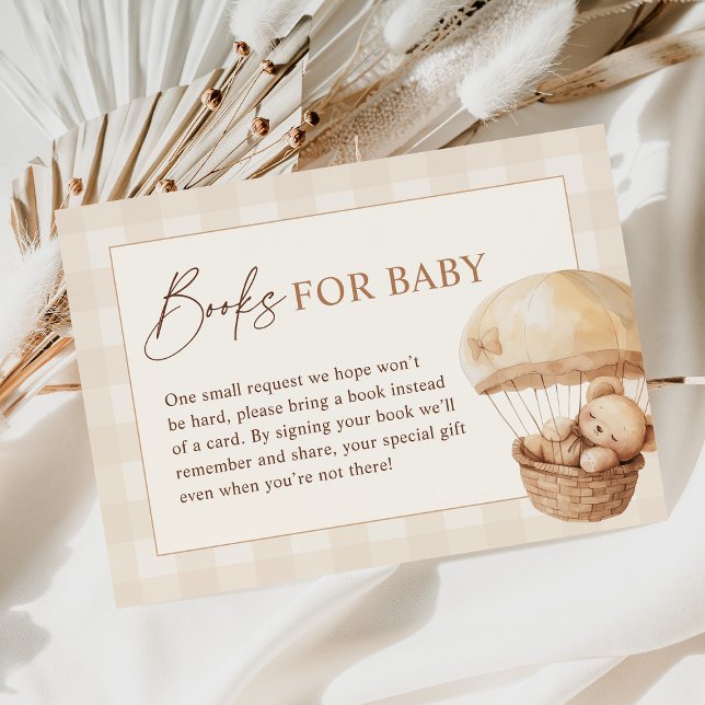 Carte D'accompagnement On peut attendre des livres de Baby shower pour bé (Créateur téléchargé)