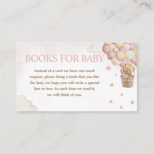Carte D'accompagnement On peut attendre des livres d'ours roses pour bébé