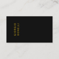 Or & Noir Couleur Minimaliste Nom Personnel Modern