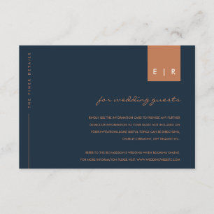CARTE D'ACCOMPAGNEMENT ORANGE RUST ORANGE TYPOGRAPHIE DE LA MARINE MINIMA