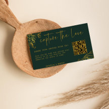 Ornate Gold Frills Capturer Le code Love QR