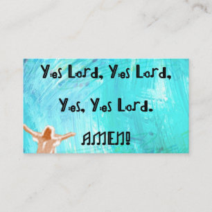 Carte D'accompagnement Oui, Oui, Seigneur. Amen ! Aimant Rectangle
