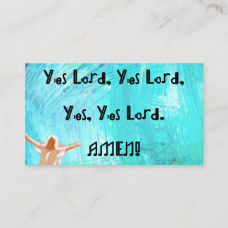 Carte D'accompagnement Oui, Oui, Seigneur. Amen ! Aimant Rectangle