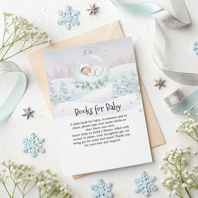 Carte D'accompagnement Our Little Snowbaby is on the way Storybook Wish (Créateur téléchargé)