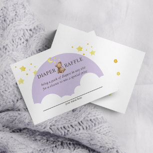 Carte D'accompagnement Ours en peluche Over The Moon lavande Tirage au so
