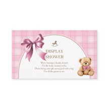 Ours en peluche Prépa Rose Carreaux Affichage Douc