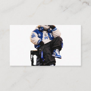 Carte D'accompagnement Ours en peluche Teddy Cool Hip Hop Épinglette rond