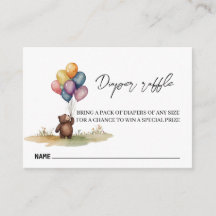 Ours Sexe Neutre Bébé DoucheDéchets Raffle
