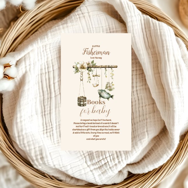 Carte D'accompagnement Outdoor Little Fisherman Livres de pêche pour bébé (Créateur téléchargé)