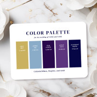 Palette de couleurs Mariage céleste bleu foncé et 