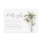 Palm Tree Tropical | Réponse RSVP de mariage minim