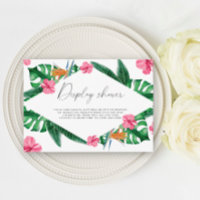 Palmiers tropicaux douche nuptiale - douche d'affi