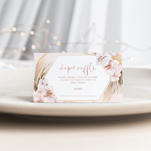 Carte D'accompagnement Pampas gazon diaper billet de tombola