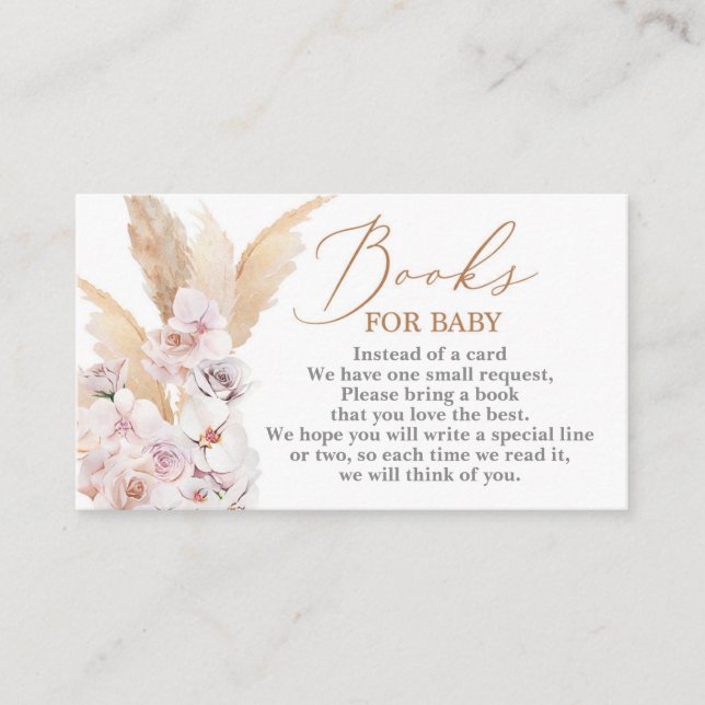 Carte D'accompagnement Pampas Grass desert Livres pour bébé (Devant)