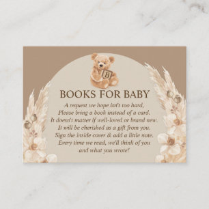 Carte D'accompagnement Pampas Grass Teddy Bear Livres Pour Bébé