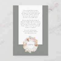 Pampas Wreath Moss Sonde Vert Monogramme Simple