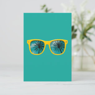 Carte D'accompagnement Papier peint minimaliste sarcelle Design calme e