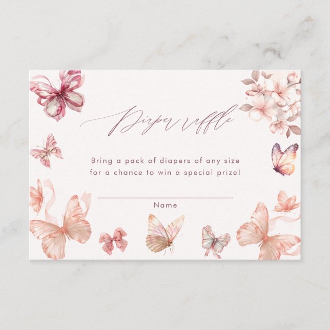 Carte D'accompagnement Papillon Coquette | Brochure de papillons (Devant)