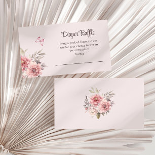 Carte D'accompagnement Papillon et Baby shower de fleurs Déchets