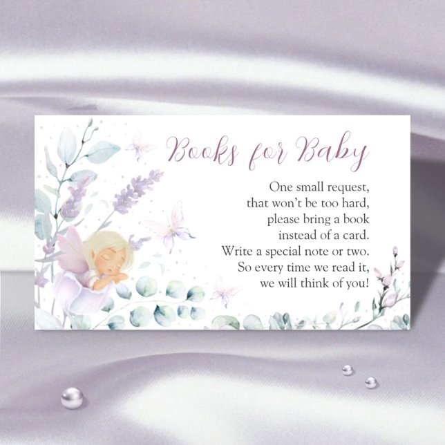 Carte D'accompagnement Papillon et Baby shower Fleur de fille Demande de  (Créateur téléchargé)