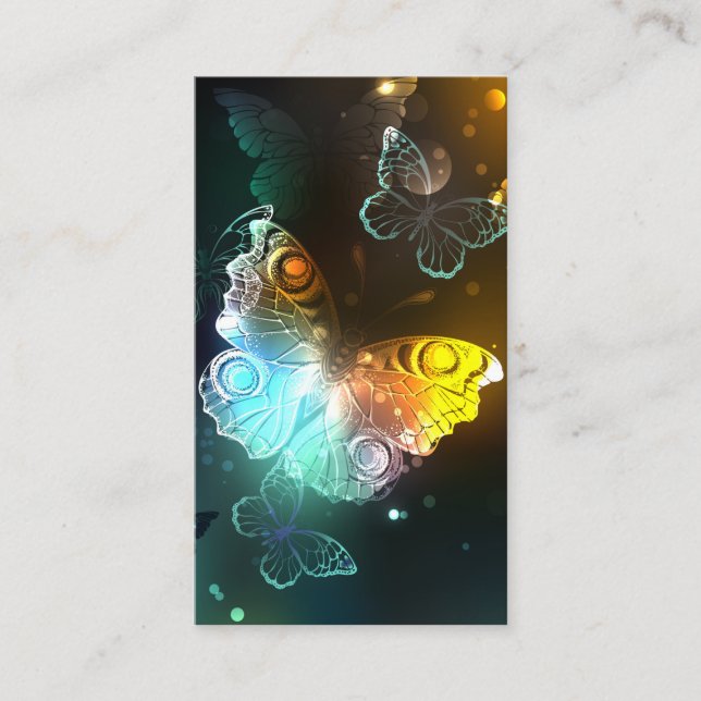 Carte D'accompagnement Papillon lumineux et papillons de nuit (Devant)