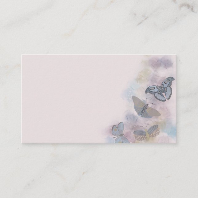 Carte D'accompagnement Papillons à encre d'alcool (Devant)