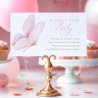 Papillons rose Fille Baby shower Livres pour bébé